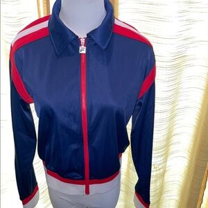NWT Fila  Blue and Red Bomber Jacket Retro Style | M